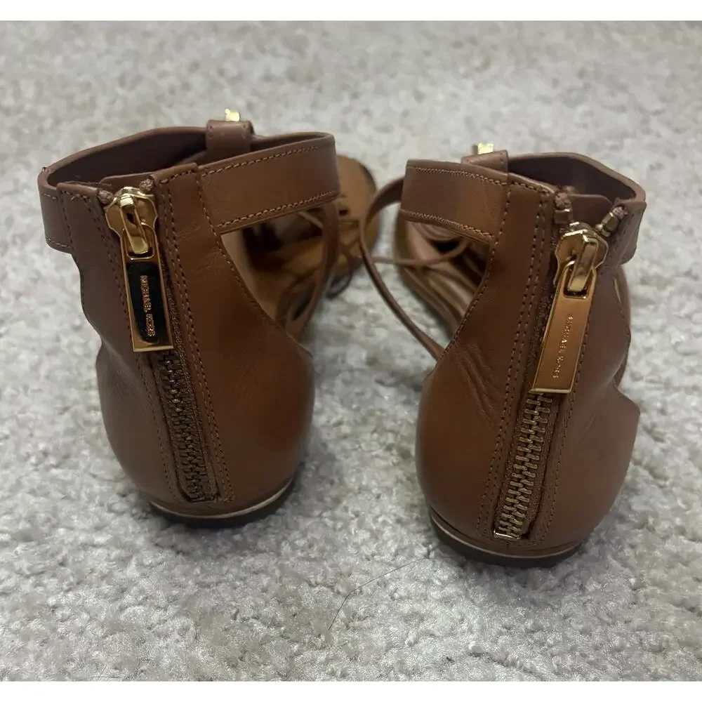 Michael Kors Winslow Flat Leather Tassel Sandals ✨size 6